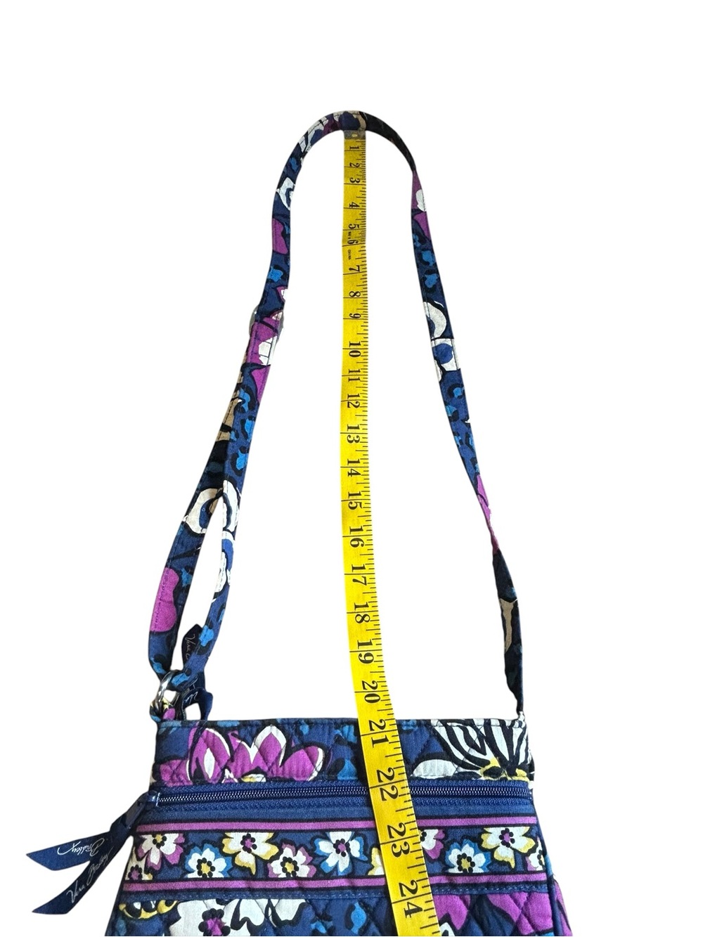 Vera Bradley African Violet Quilted Adjustable Crossbody Bag - Picture 11 of 16